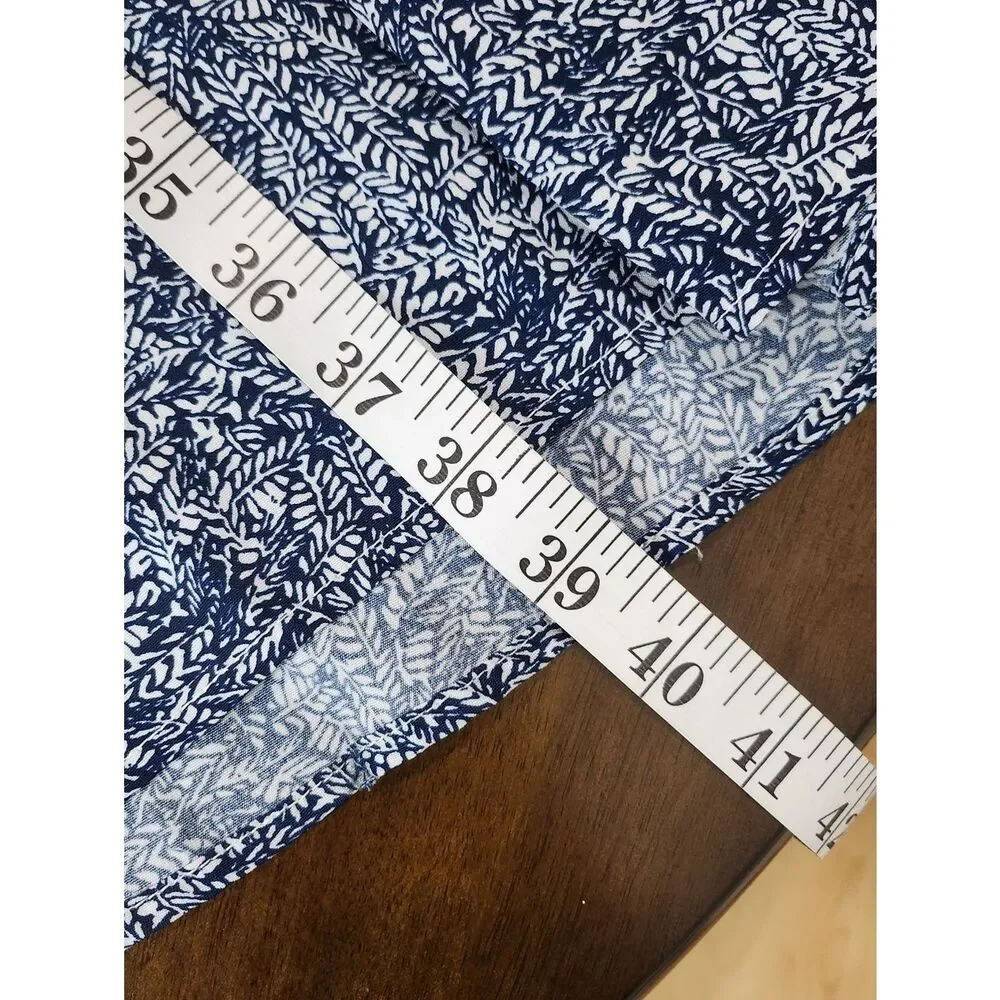 Lulus Beautiful Tempest Navy Blue Print Wrap Maxi Skirt